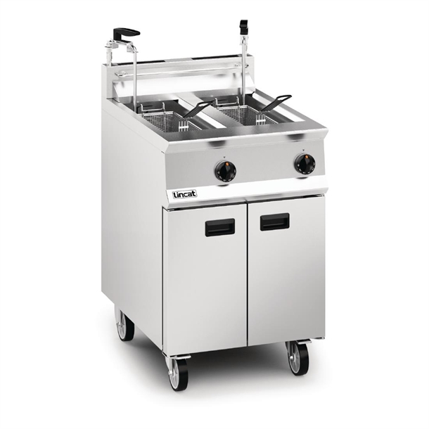 Lincat Opus 800 Natural Gas Fryer Twin Tank 600mm Twin Pumped Filtration(B2B)