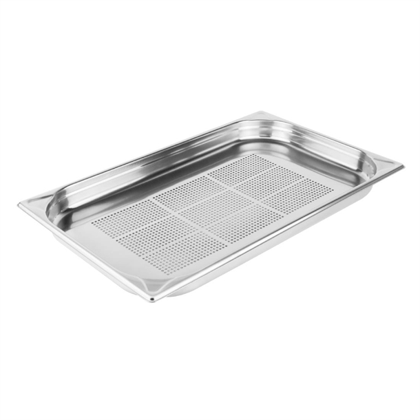 Vogue Heavy Duty Perforated St/St - GN 1/1 40mm