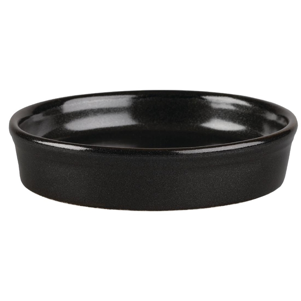 Churchill Mediterranean Black Mezze Dish - 4.5" 4oz (Box 12) (B2B)