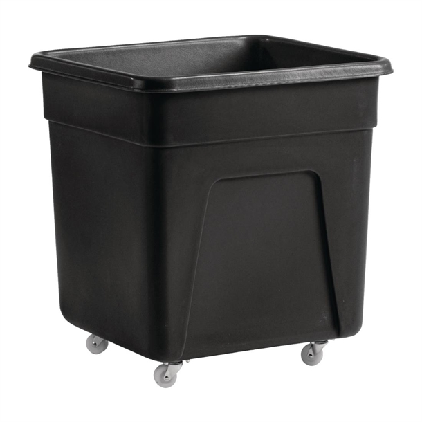 Black Polyethylene Trolley - 185Ltr 695x620x660mm (Direct)