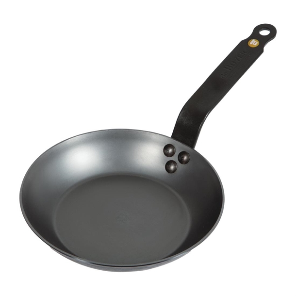 Poêle Inox 28 Cm - Compatible Induction - Sans PFAS - Anti-adhérent Naturel - Couvercle Verre