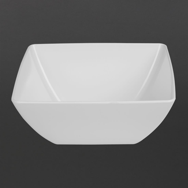 Olympia Kristallon Curved Melamine Bowl White - 280mm