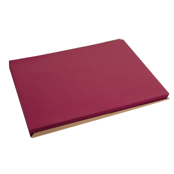 Pro Nappe Single Use Tablemat Bordeaux - 300x400mm (Box 500)
