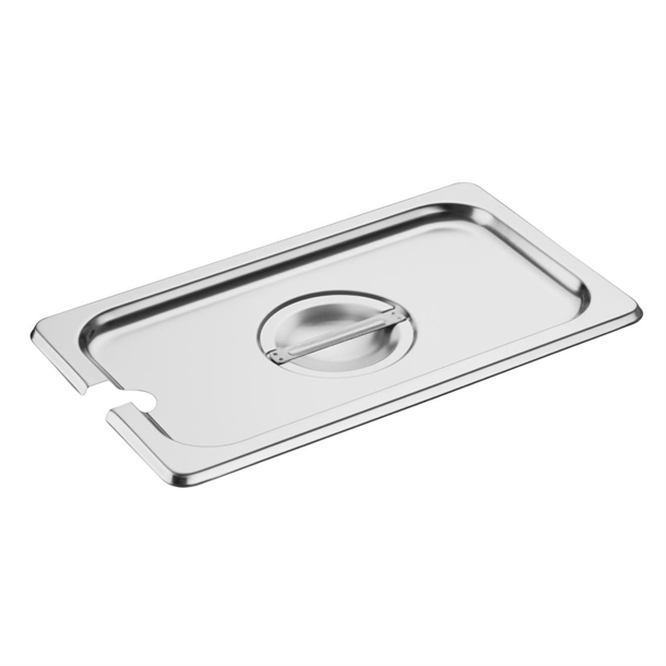 Vogue Notched Lid St/St - GN 1/4