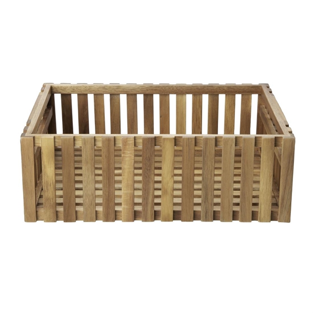Olympia Acacia Display Crate - 356x255x120mm