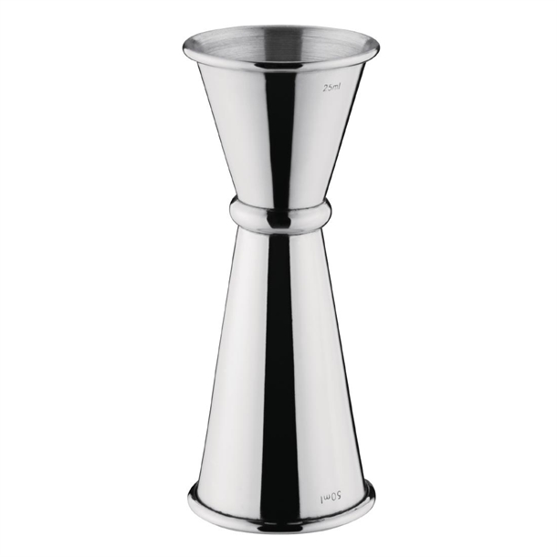 Olympia Barware Banded Jigger St/St - 25/50ml 0.84/1.69fl oz