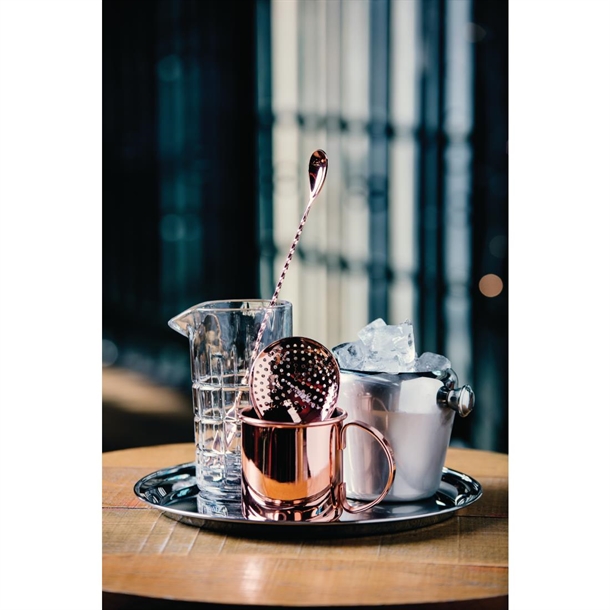 Cucchiaio Da Cocktail Olympia DR615 In Rame – 29 Cm, Con Albero Ritorto, Per Barman - 3