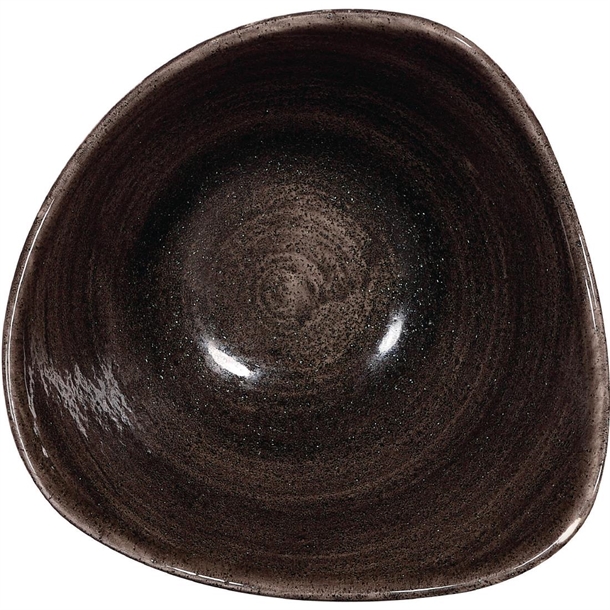 Churchill Stonecast Patina Dreieckige Schalen Schwarz 153mm (12 Stück)