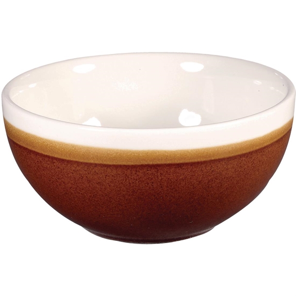 Churchill Monochrome Cinnamon Brown Soup Bowl - 16oz (Box 12) (B2B)