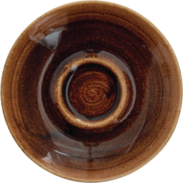 Churchill Monochrome Vintage Copper Espresso Saucer - 4 1/2" (Box 12) (B2B)