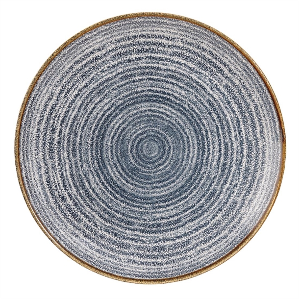 Churchill Studio Prints Slate Blue Evolve Coupe Plate 11.25" (Box 12) (B2B)