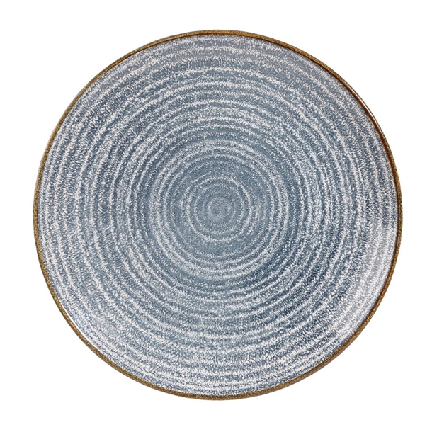 Churchill Studio Prints Slate Blue Evolve Coupe Plate 10.25" (Box 12) (B2B)