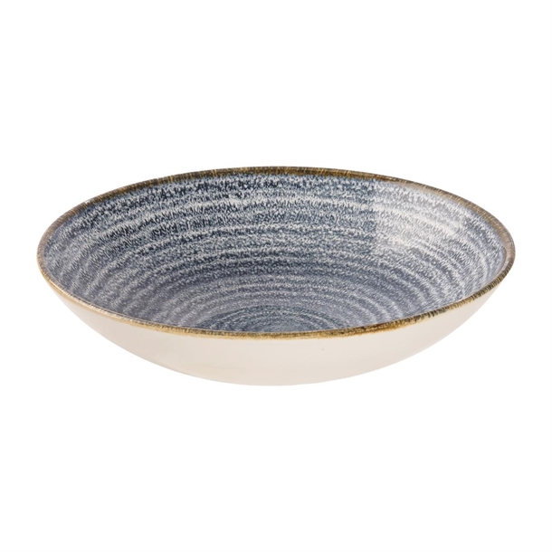Churchill Studio Prints Slate Blue Coupe Bowl 7.25" (Box 12) (B2B)