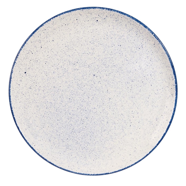Churchill Stonecast Hints Blueberry Indigo Coupe Plate 12 3/4" (Box 6) (B2B)