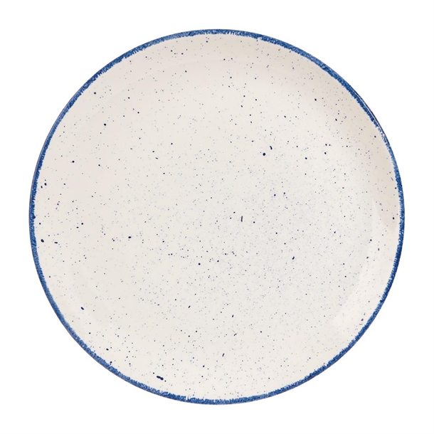 Stonecast Hints Blueberry Indigo Coupe Plate 288mm 11 1/4" (Box 12)(B2B)
