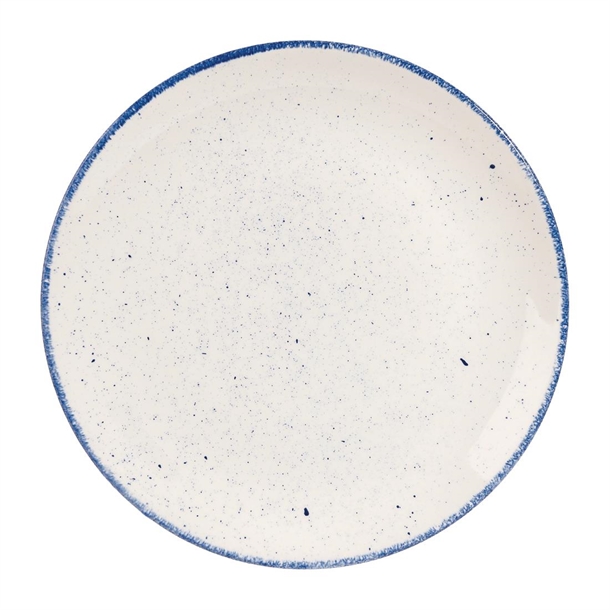 Churchill Stonecast Hints Blueberry Indigo Coupe Plate 10 1/4" (Box 12) (B2B)