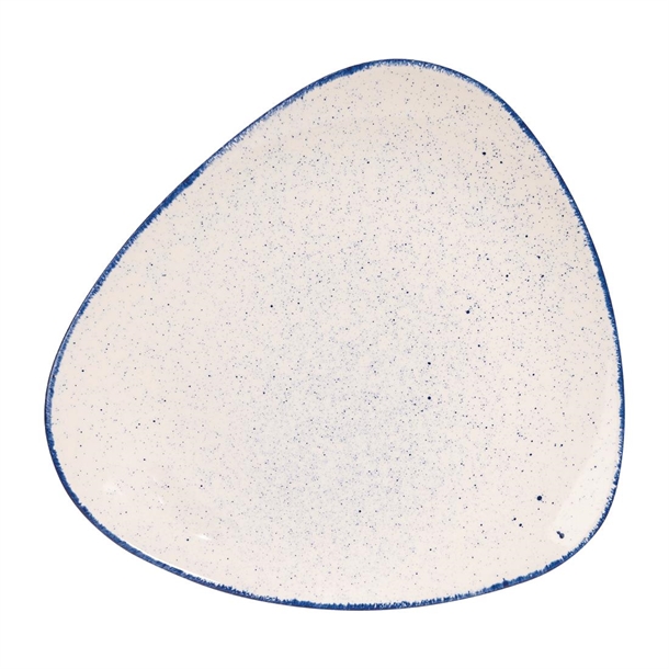 Churchill Stonecast Hints Blueberry Indigo Lotus Plate 12 1/4" (Box 6) (B2B)