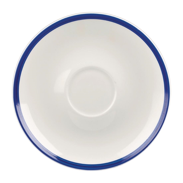 Churchill Retro Blue Coupe Saucer - 6 1/4" (Box 24) (B2B)