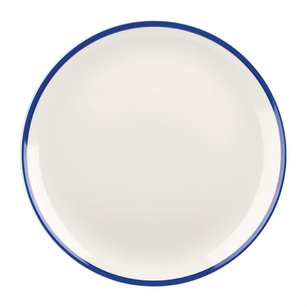 Churchill Retro Blue Coupe Plate - 11 1/4" (Box 12) (B2B)