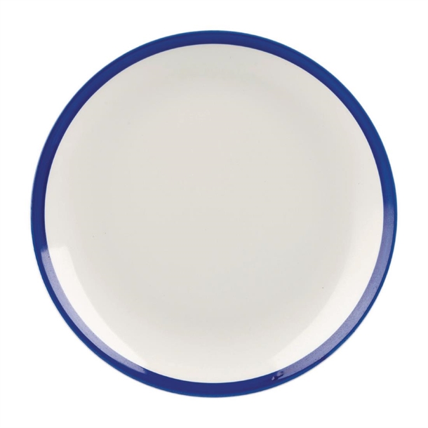 Churchill Retro Blue Coupe Plate - 6 1/2" (Box 12) (B2B)