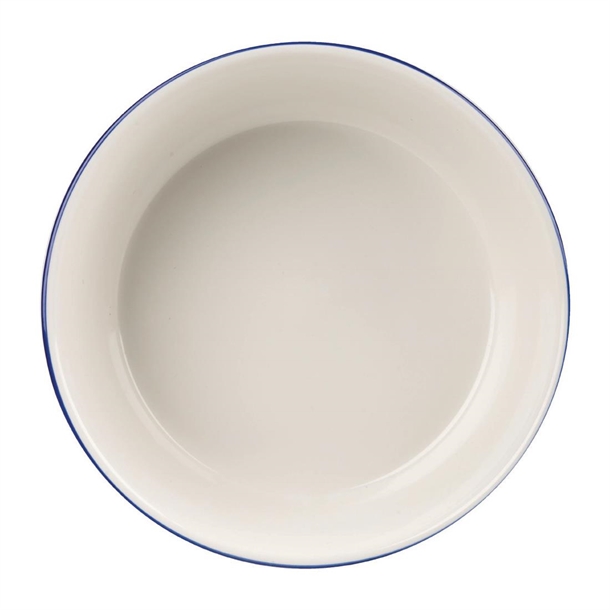Churchill Retro Blue Round Pie Dish - 5 1/4" (Box 12) (B2B)