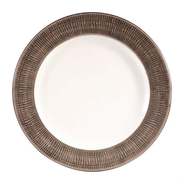 Churchill Bamboo Spinwash Dusk Footed Plate 10 7/8" (Box 12) (B2B)