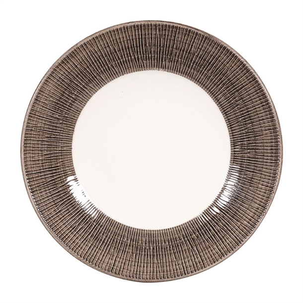 Churchill Bamboo Spinwash Dusk Wide Rim Bowl 11" (Box 12) (Direct)