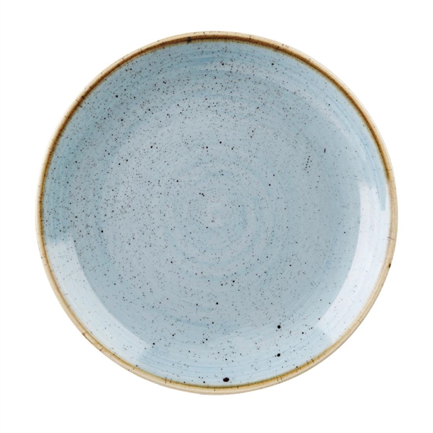 Churchill Stonecast Duck Egg Blue Round Coupe Plate 324mm (Box 6) (B2B)