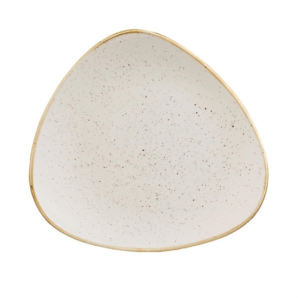 Churchill Stonecast Barley White Triangular Plate 229x229mm (Box 12) (B2B)
