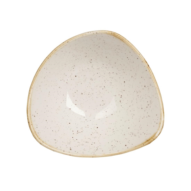 Churchill Stonecast Barley White Triangular Bowl 153x153mm 260ml (Box 12) (B2B)