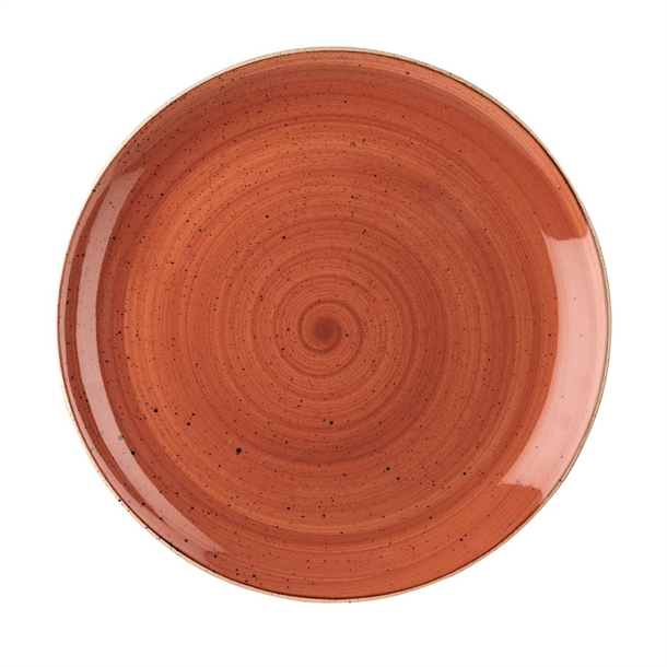 Churchill Stonecast Spiced Orange Round Coupe Plate 324mm (Box 6) (B2B)