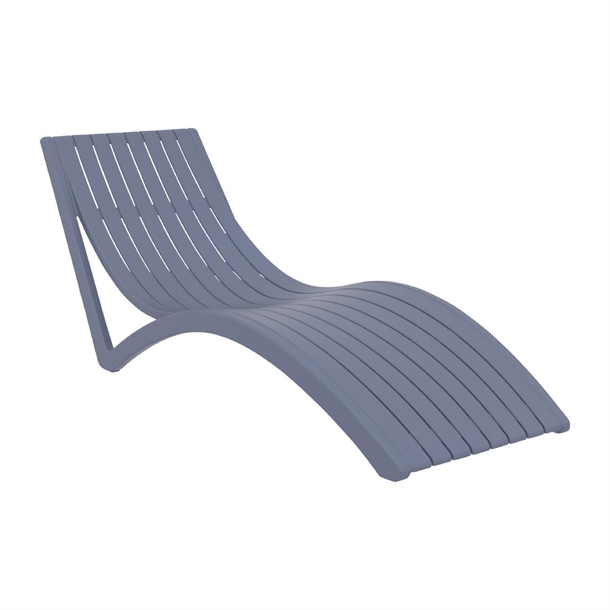 Furnlink Slim Sunlounger - Anthracite (Set 2) (Direct) (Pack 2)