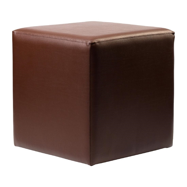 Furnlink Ottoman Cube - Chocolate (Direct) (Pack 2)