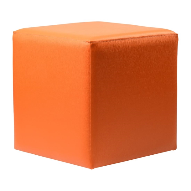 Furnlink Ottoman Cube - Orange (Direct) (Pack 2)