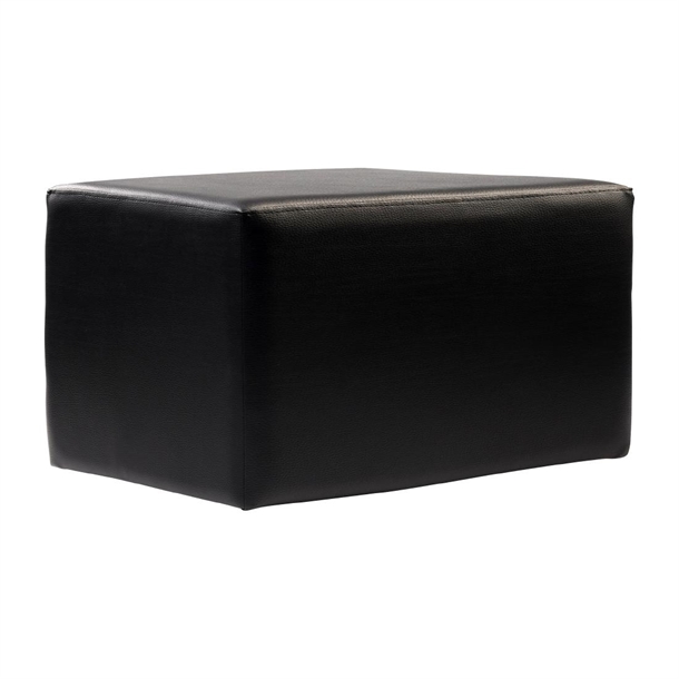 Furnlink Ottoman Rectangle - Black (Direct) (Pack 2)