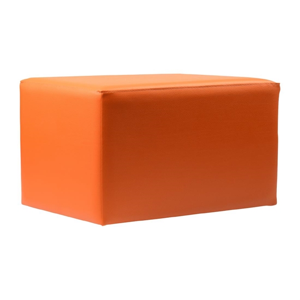 Furnlink Ottoman Rectangle - Orange (Direct) (Pack 2)
