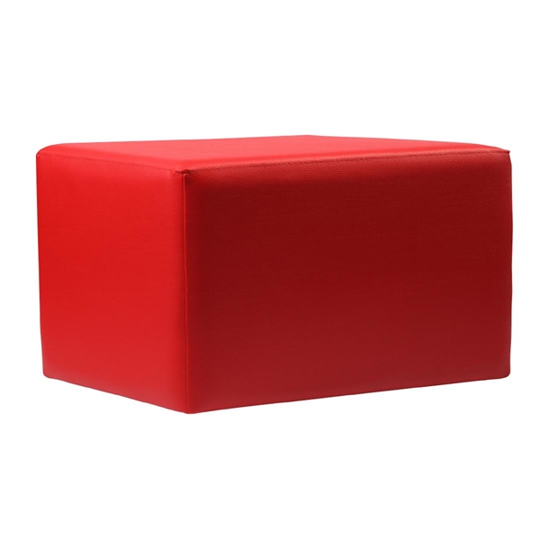 Furnlink Ottoman Rectangle - Red (Direct) (Pack 2)