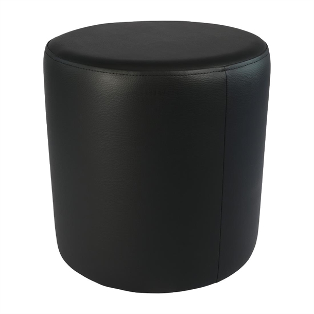 Furnlink Ottoman Round - Black (Direct) (Pack 2)