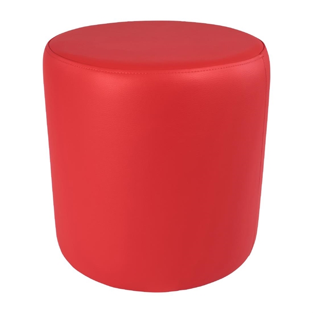 Furnlink Ottoman Round - Red (Direct) (Pack 2)