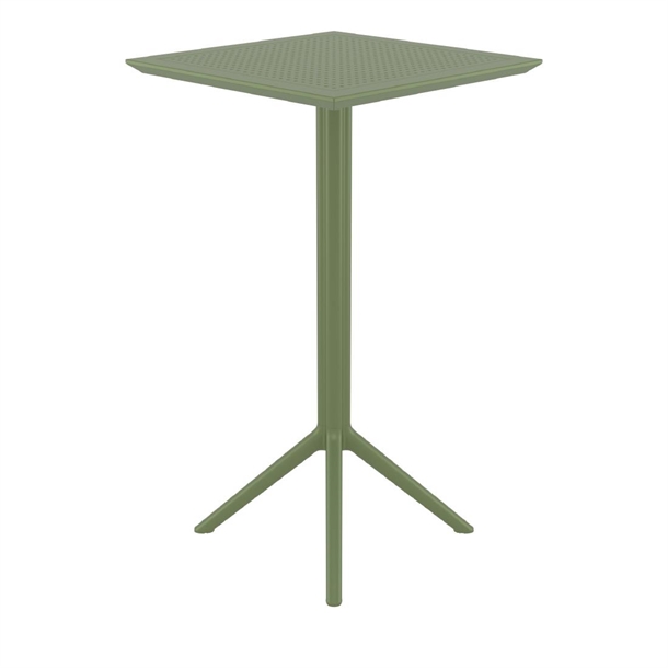 Furnlink Sky Folding BAR Table 60 Square - Olive Green (Direct)