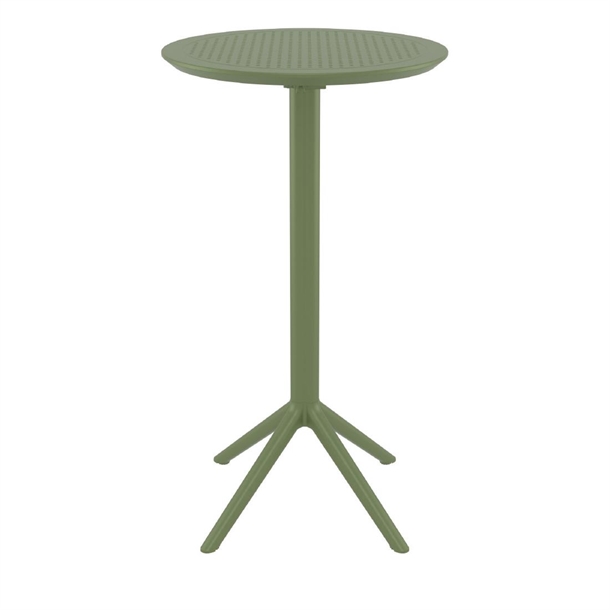 Furnlink Sky Folding BAR Table 60 Round - Olive Green (Direct)