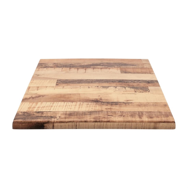 Furnlink Werzalit Rustic Kansas 700mm Square Duratop SM France(Direct)(Pack 2)