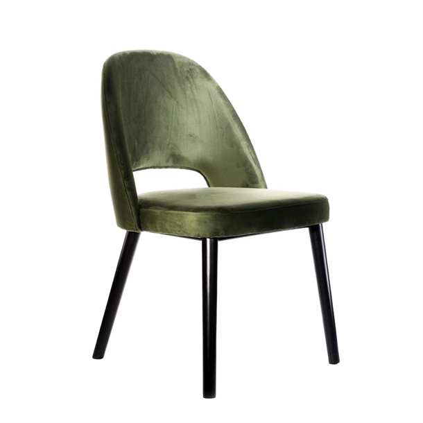 Furnlink Semifreddo Chair - Black Legs/Avocado Velvet (Direct)