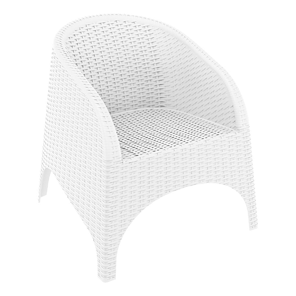 Furnlink Aruba Armchair - White (Direct) (Pack 2)