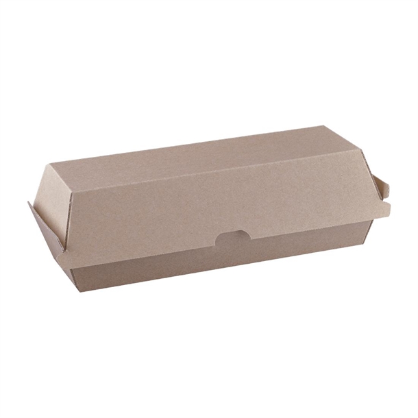 Detpak Endura Hot Dog Box Brown (Pack 400)