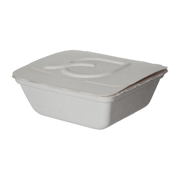 Detpak Small Sugarcane Folia White (Pack 300)