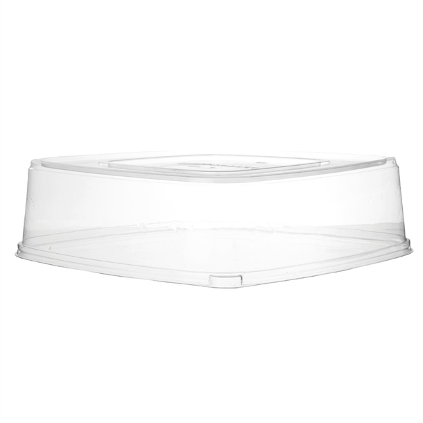 Detpak Pla Sugarcane Regalia Catering Tray Lid Clear - 363x363x99mm (Pack 50)