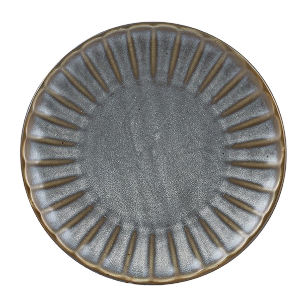 Moda Porcelain Chic Scalloped Round Plate 260mm (Box 4) (B2B)