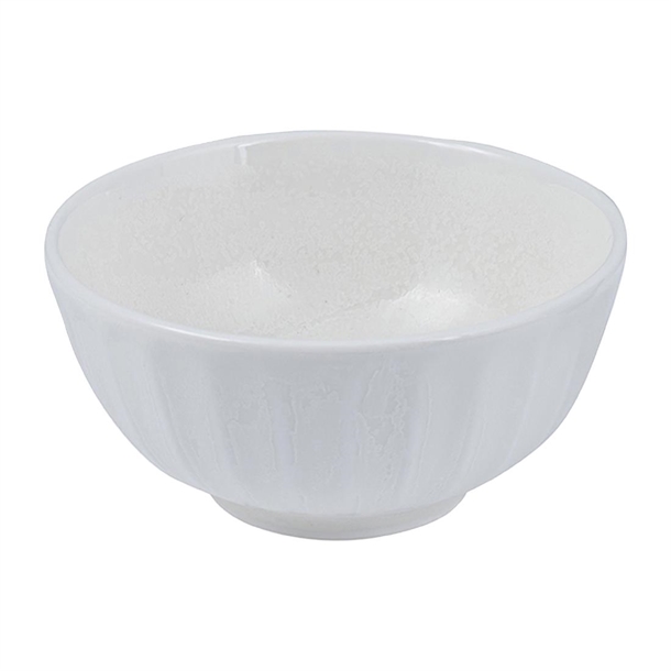 Moda Porcelain Snow Scalloped Round Bowl 115mm 275ml (Box 4) (B2B)