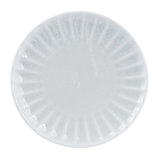 Moda Porcelain Willow Scalloped Round Plate 205mm (Box 6) (B2B)